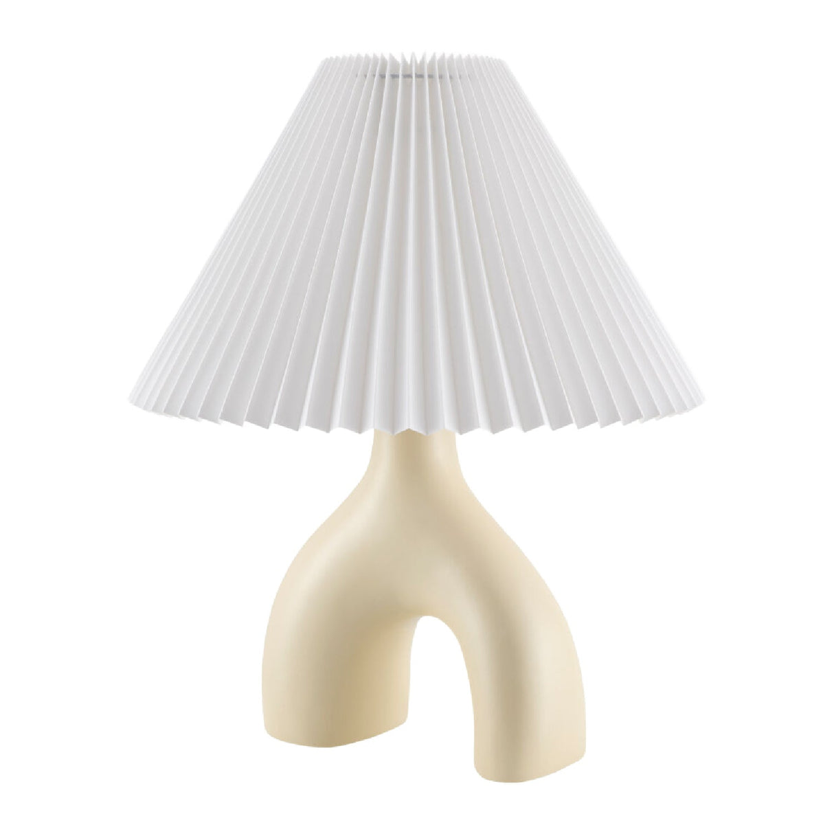 Modern European furniture - Ceramic White Linen Table Lamp - www.oroa.com