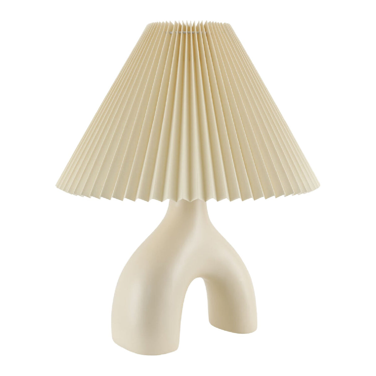 Modern European furniture - Ceramic Cream Linen Table Lamp - www.oroa.com