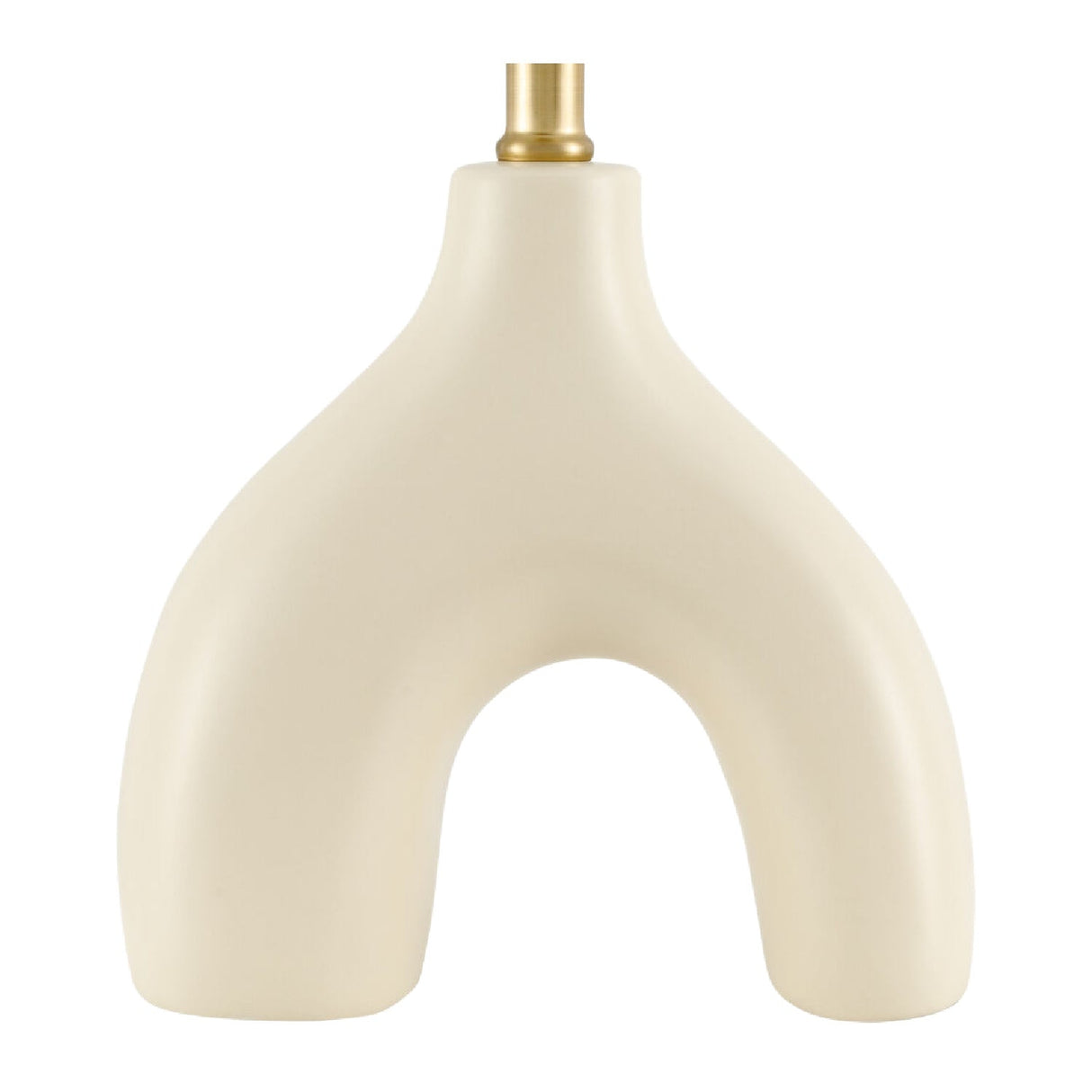 Modern European furniture - Ceramic Cream Linen Table Lamp - www.oroa.com
