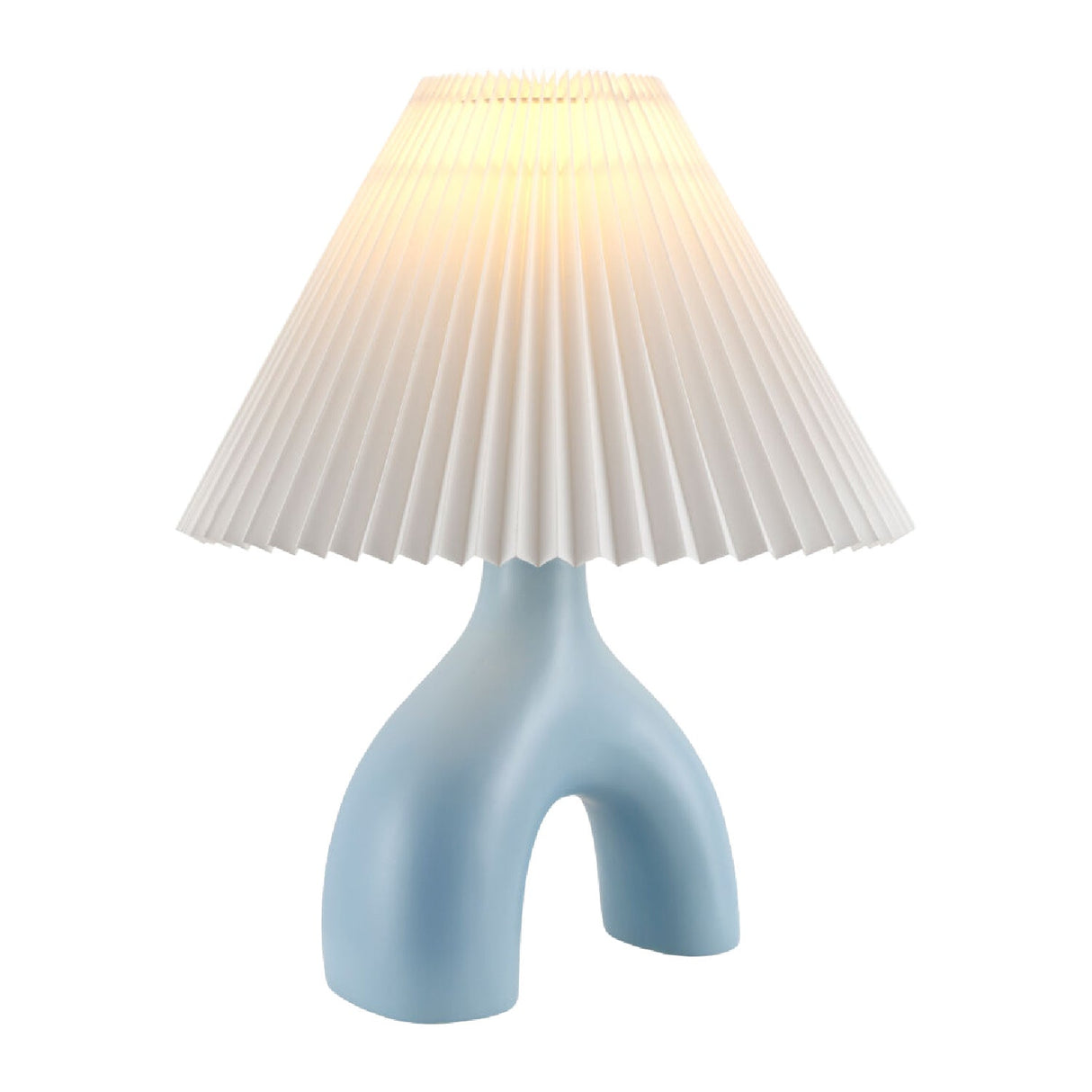 Modern European furniture - Ceramic White Linen Table Lamp - www.oroa.com