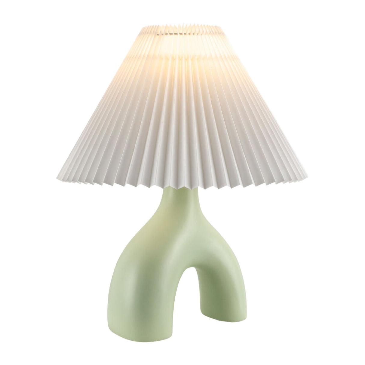 Modern European furniture - Ceramic White Linen Table Lamp - www.oroa.com