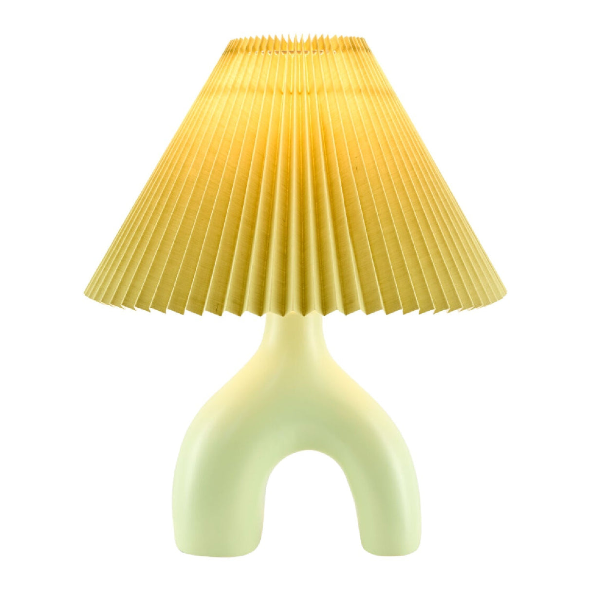 Modern European furniture - Ceramic Cream Linen Table Lamp - www.oroa.com