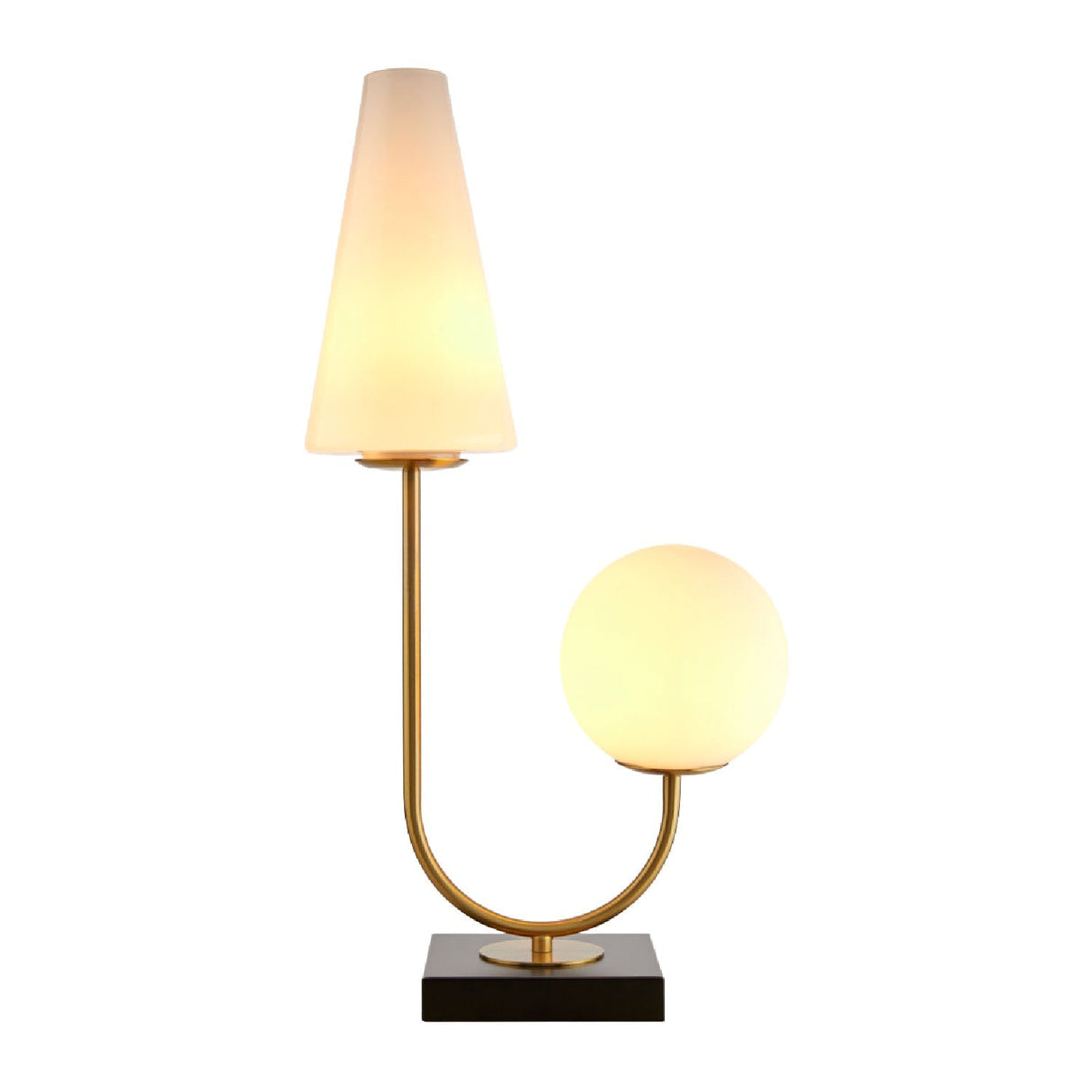 Modern European furniture - White 2-Light Accent Table Lamp - www.oroa.com