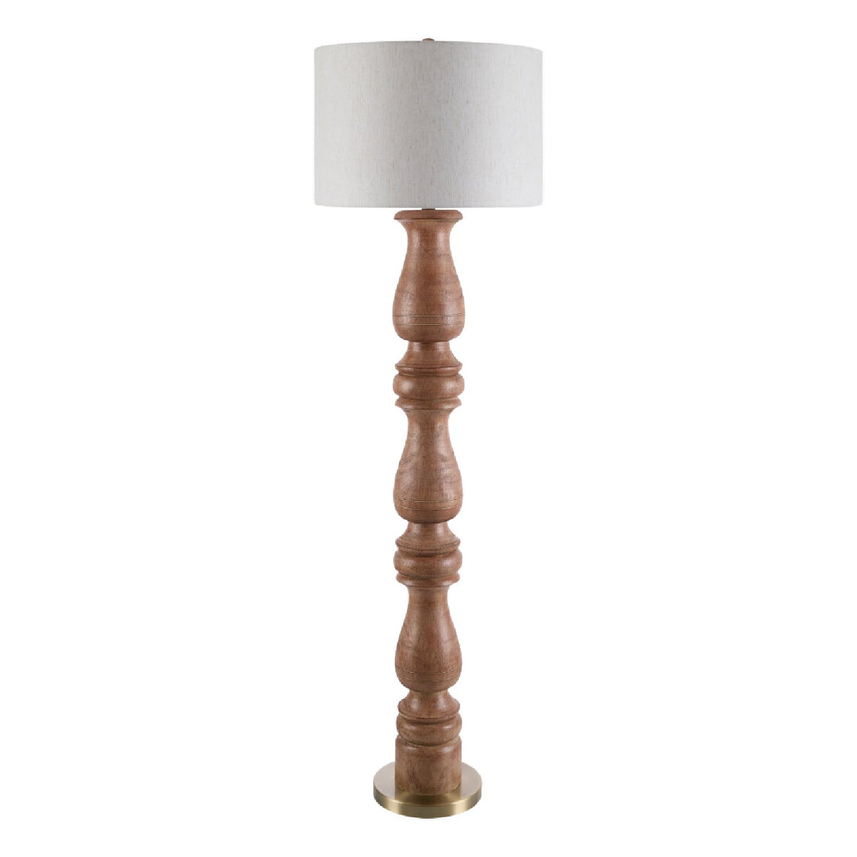 Modern European furniture - Beige Linen Accent Floor Lamp - www.oroa.com