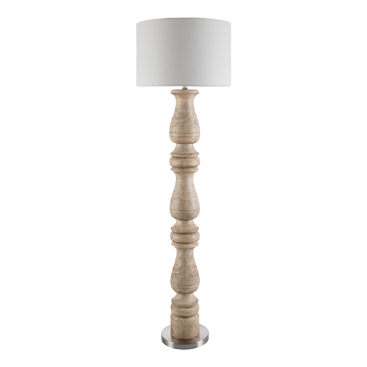 Modern European furniture - White Linen Accent Floor Lamp - www.oroa.com