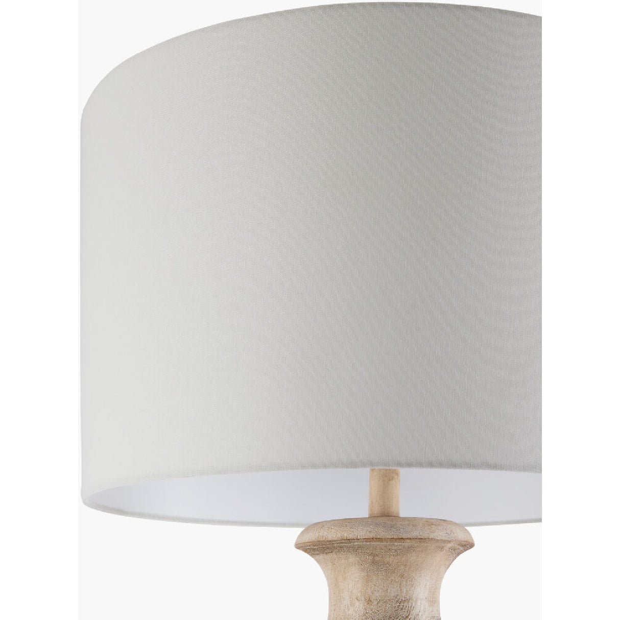 White Linen Accent Floor Lamp | Oroa.com