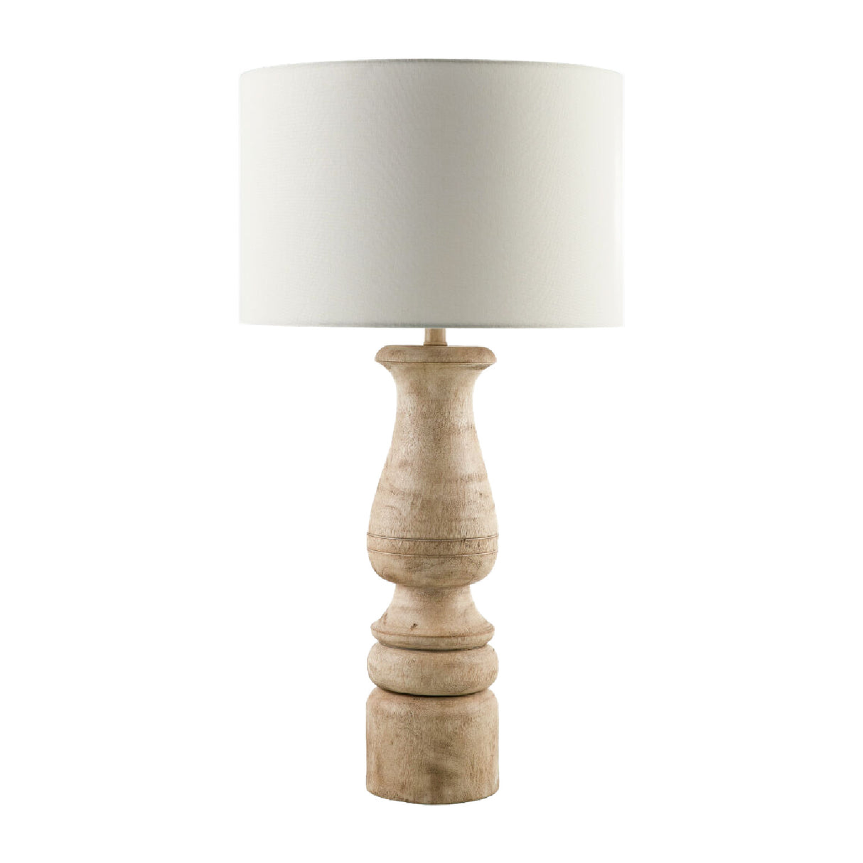 White Linen Accent Table Lamp | Oroa.com