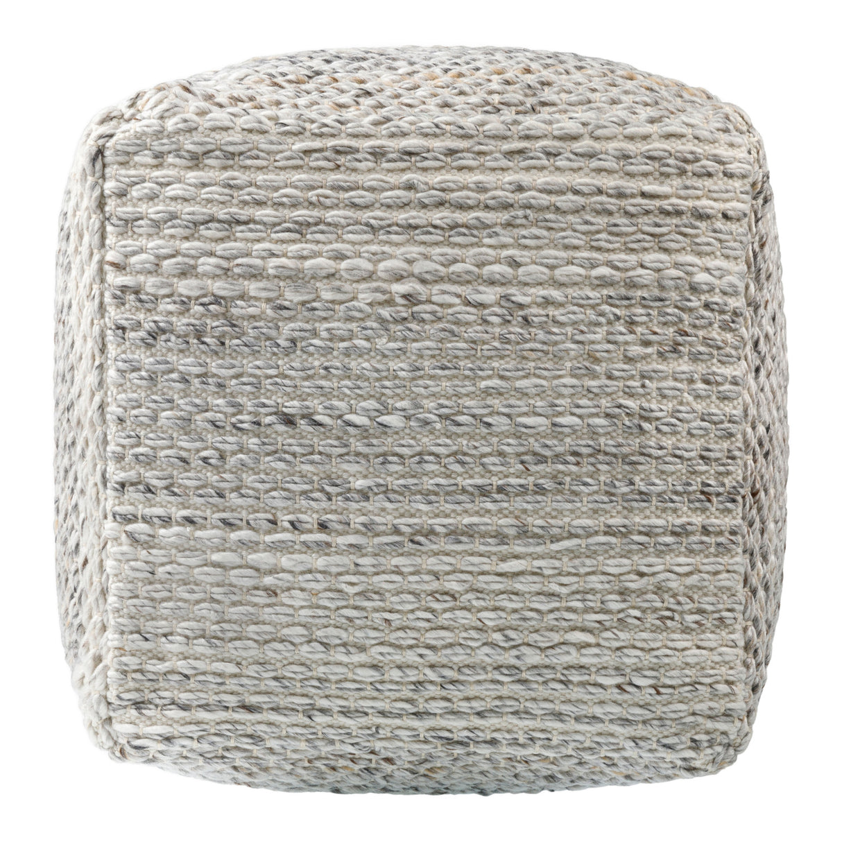 Woven Cube Outdoor Pouf | Oroa.com