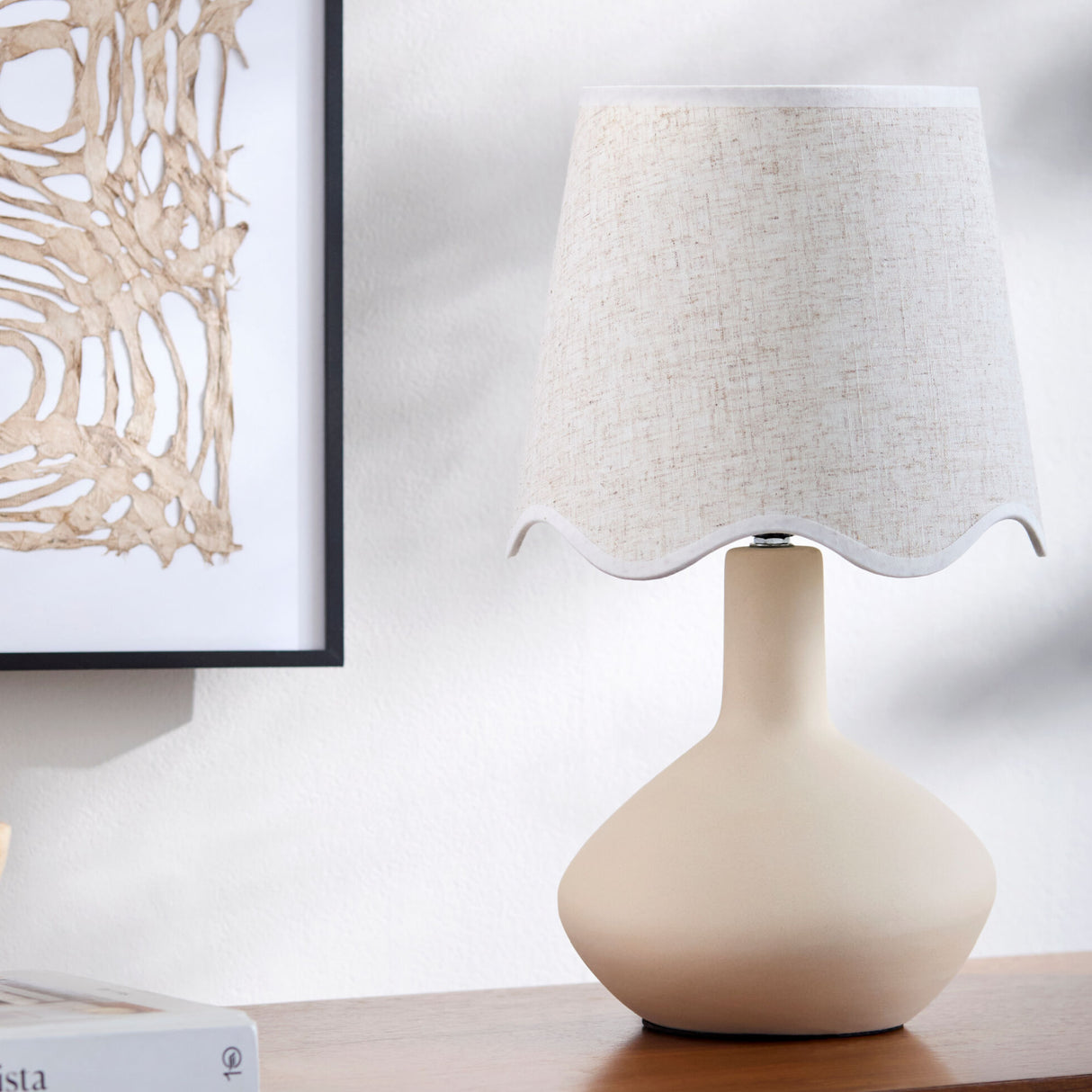 Modern European furniture - Wavy Rattan Accent Table Lamp - www.oroa.com