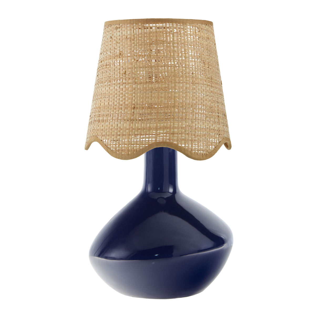 Modern European furniture - Wavy Rattan Accent Table Lamp - www.oroa.com