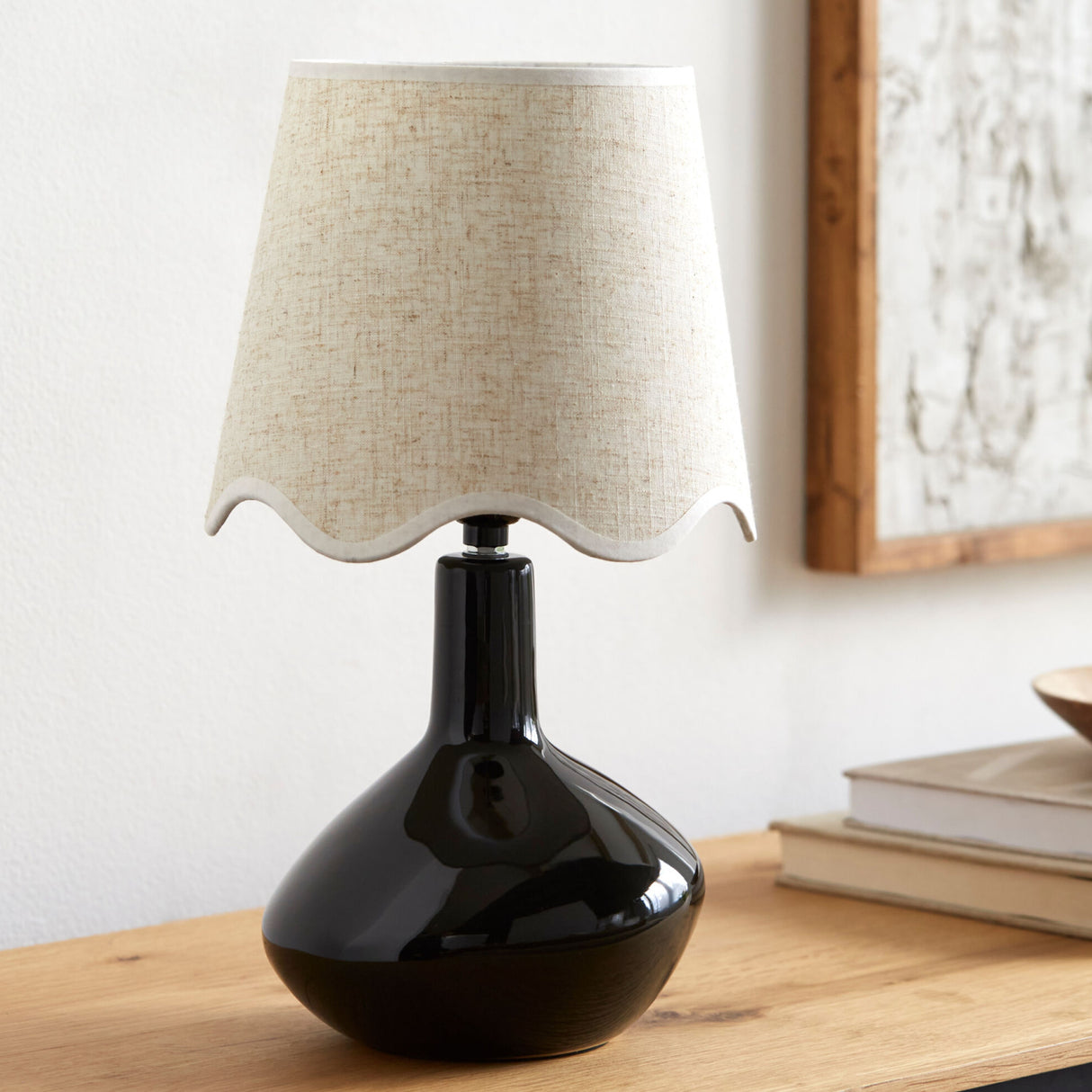 Modern European furniture - Wavy Rattan Accent Table Lamp - www.oroa.com