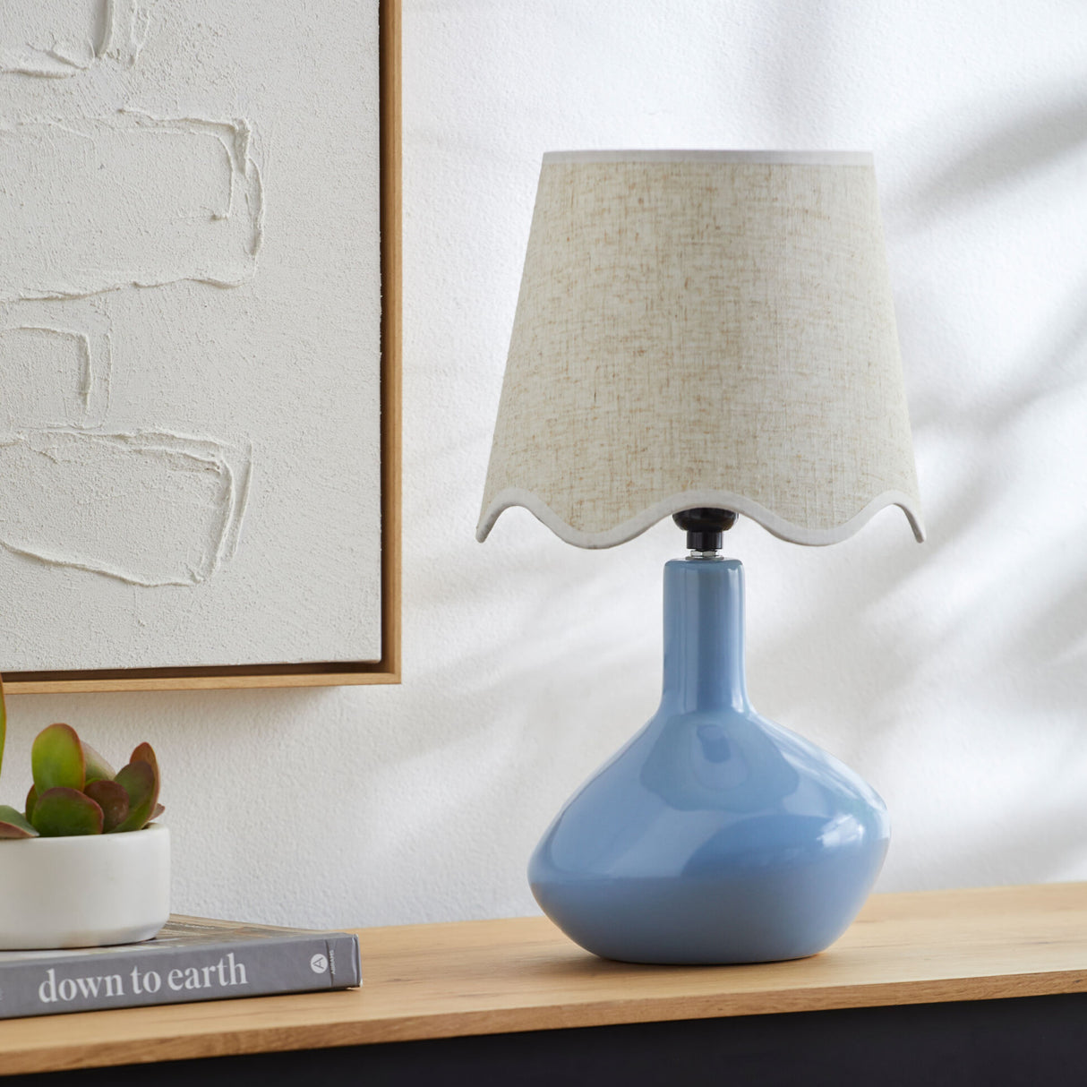 Modern European furniture - Wavy Rattan Accent Table Lamp - www.oroa.com