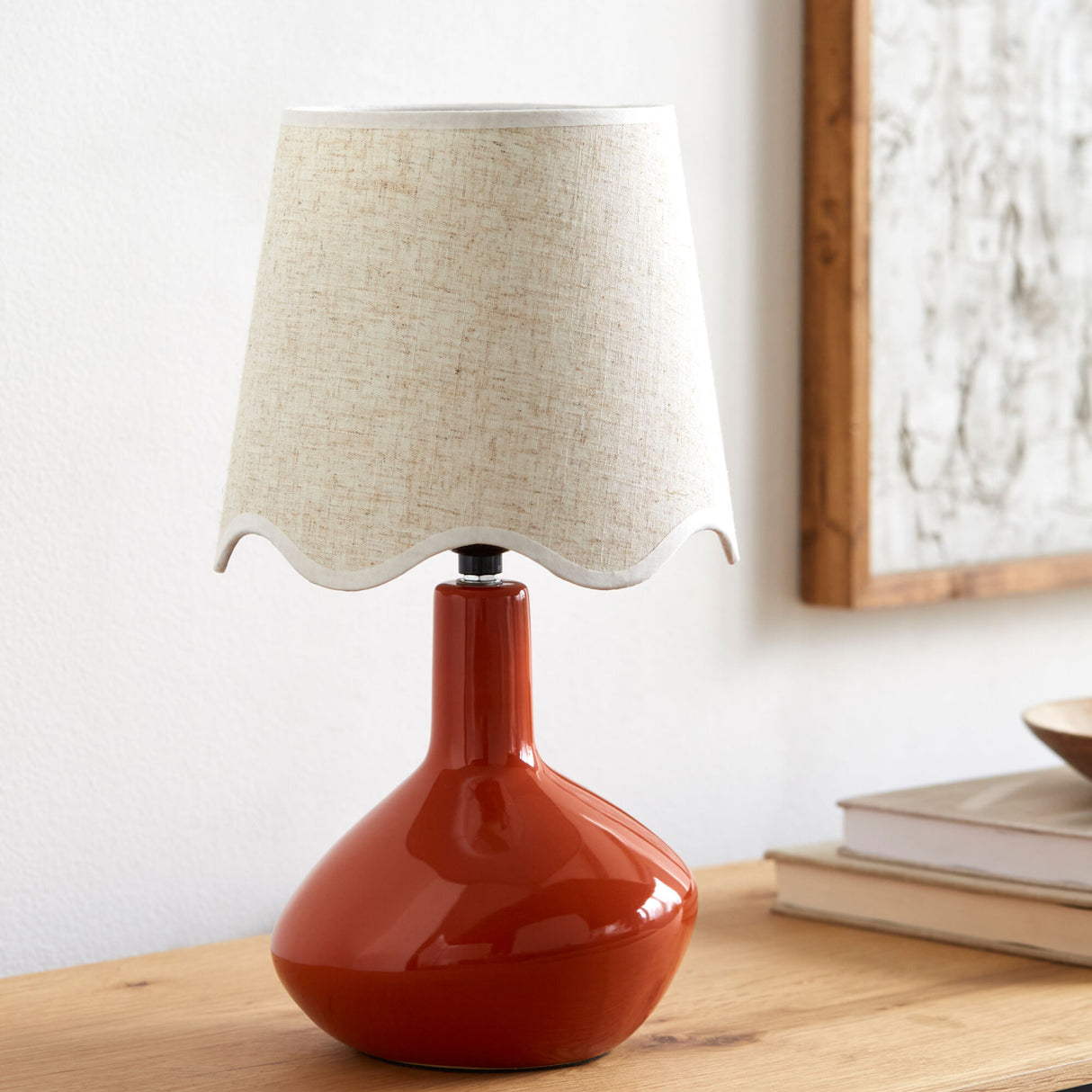 Modern European furniture - Wavy Rattan Accent Table Lamp - www.oroa.com