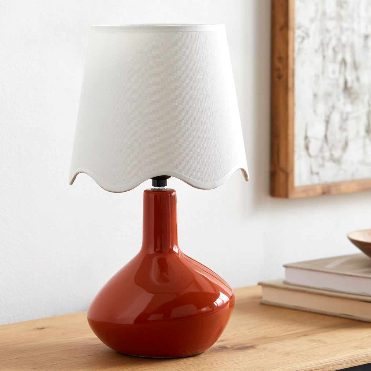 Modern European furniture - Wavy Rattan Accent Table Lamp - www.oroa.com