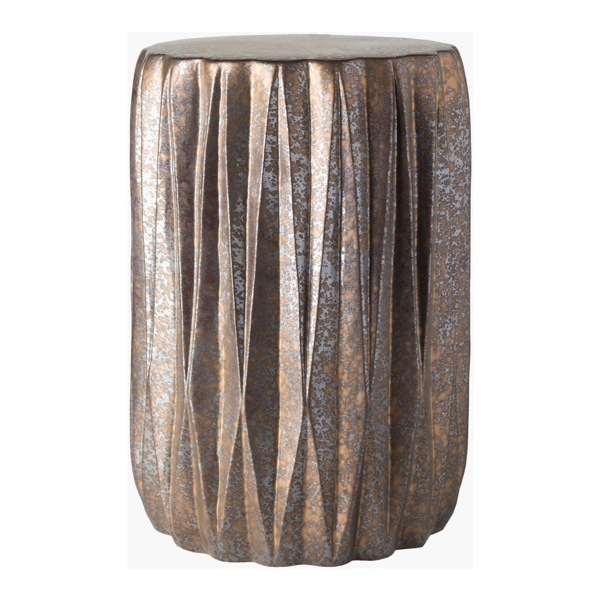 Modern European furniture - Ridged Ceramic Garden Stool - www.oroa.com