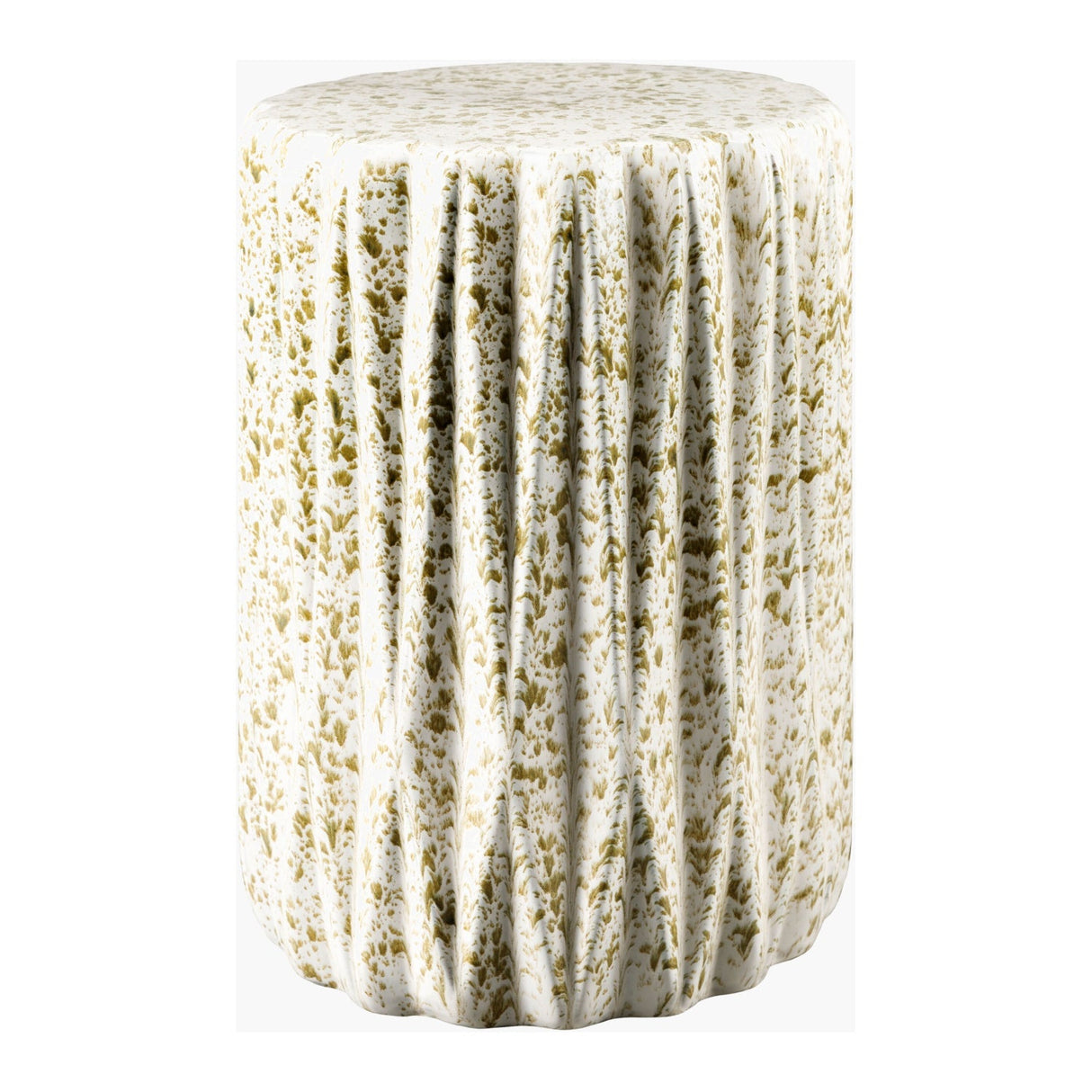 Modern European furniture - Ridged Ceramic Garden Stool - www.oroa.com