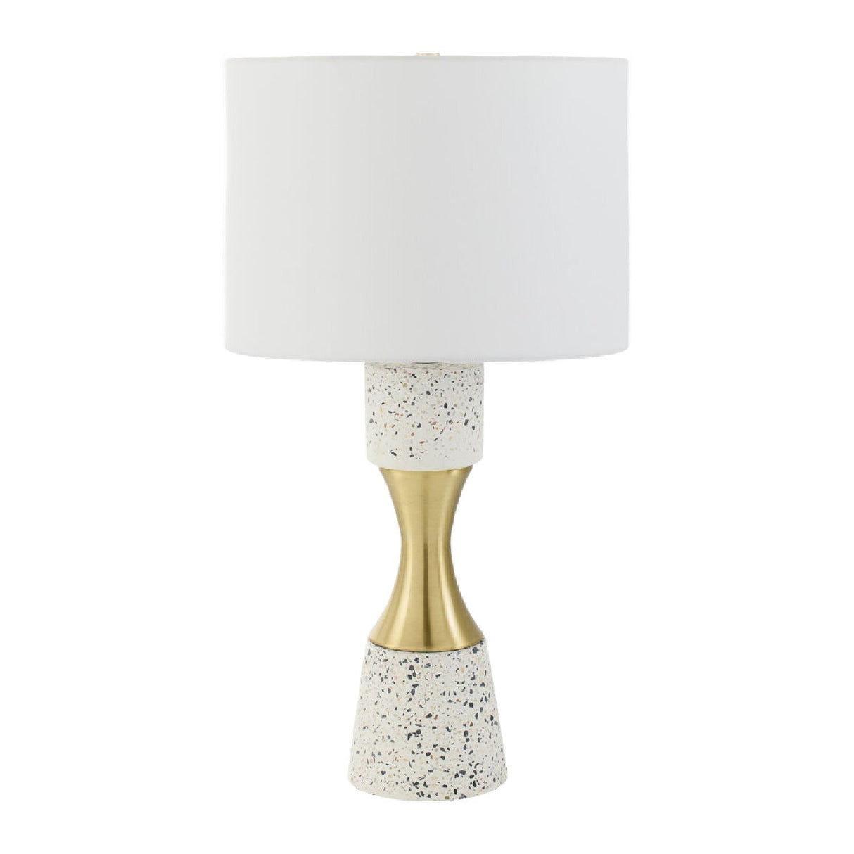 Modern European furniture - Terrazzo Finish Hourglass Table - www.oroa.comLamp
