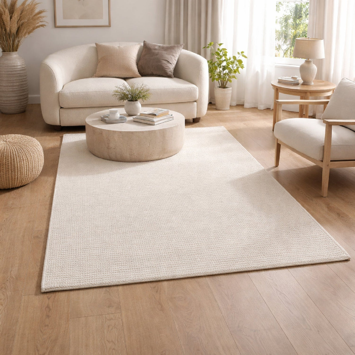 Modern furniture - Hand-Woven Yarn Minimalist Carpet - www.oroa.com
