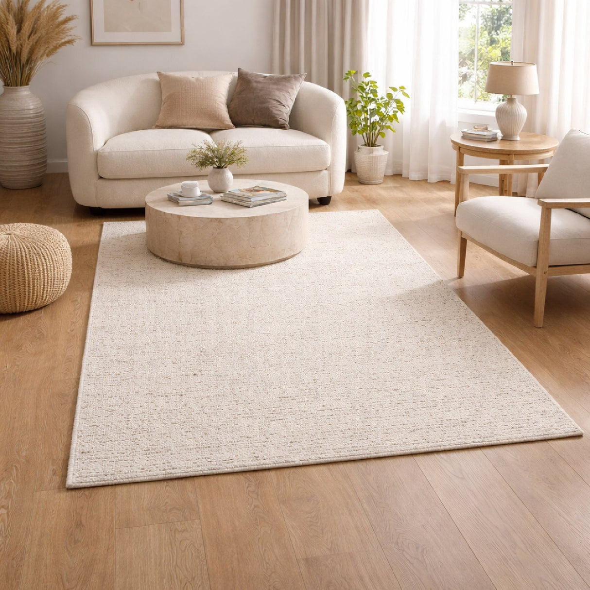 Modern furniture - Hand-Woven Yarn Minimalist Carpet - www.oroa.com