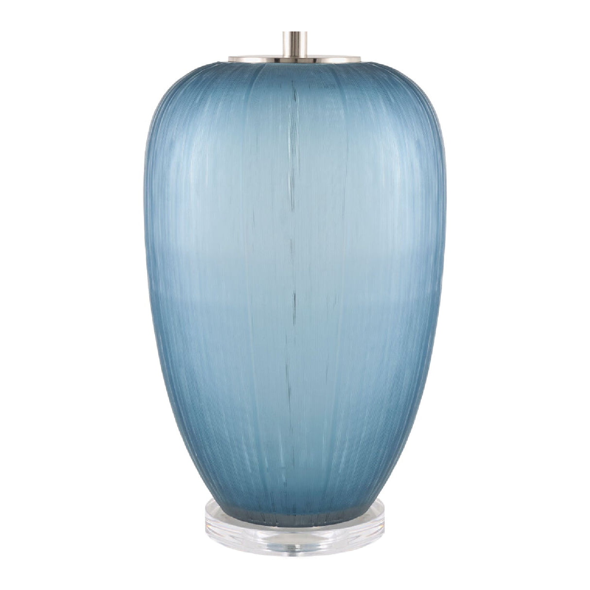 Modern European furniture - Blue Glass Accent Table Lamp - www.oroa.com