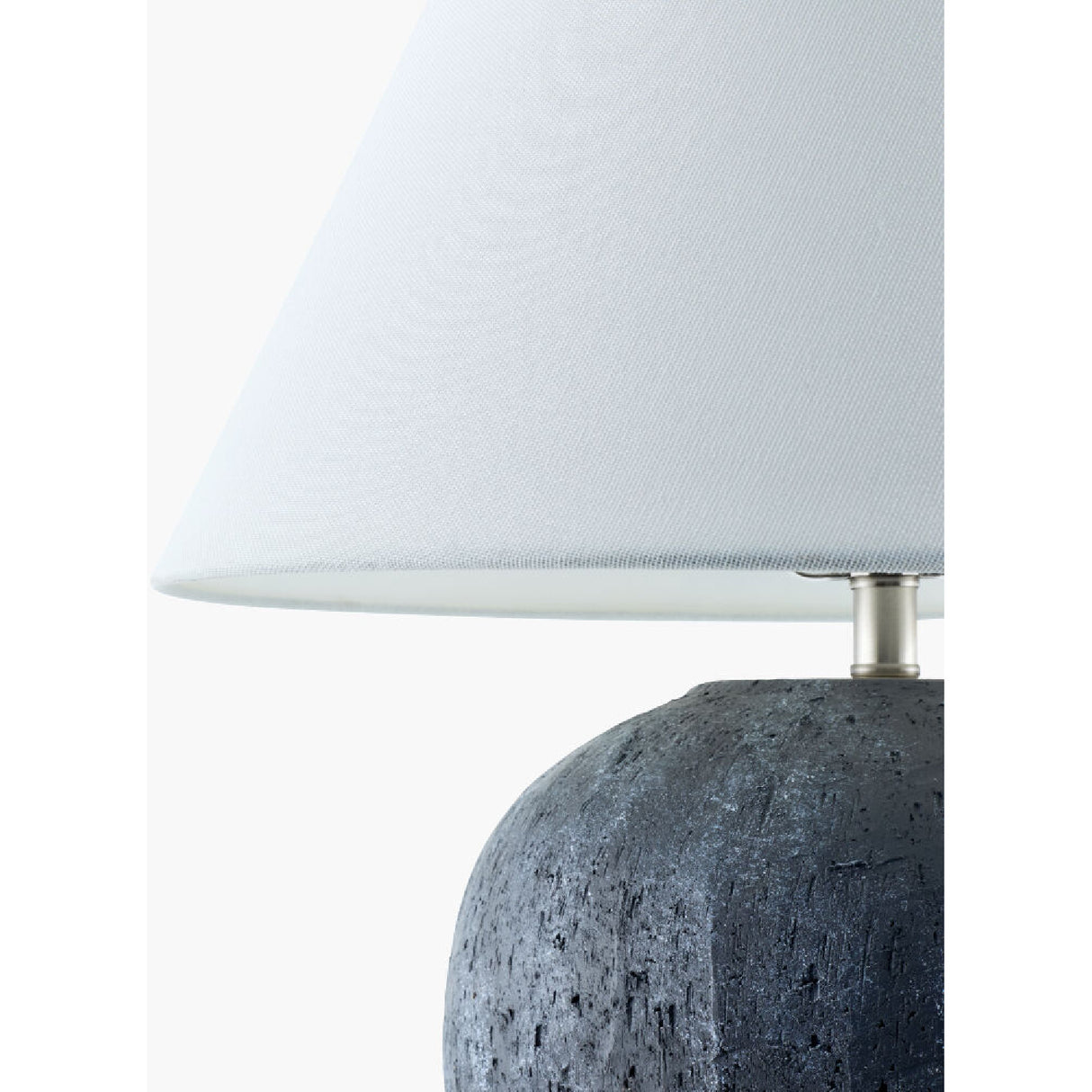 Modern European furniture - Sandblasted Gray Ceramic Table Lamp - www.oroa.com