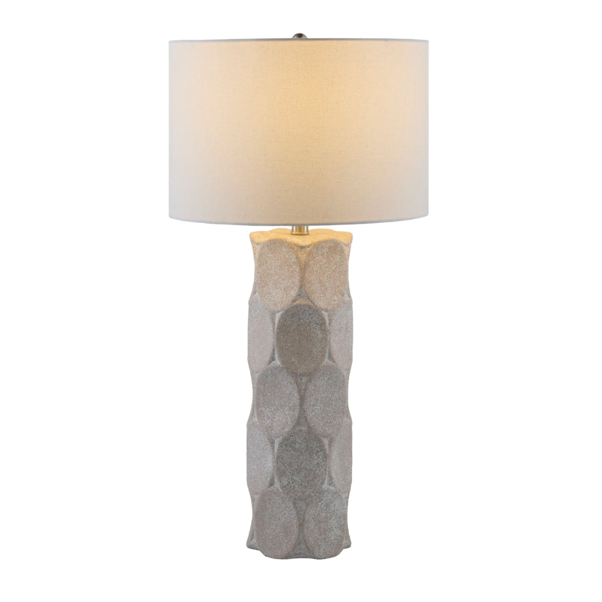 Modern European furniture - White Linen Shade Floor Lamp - www.oroa.com