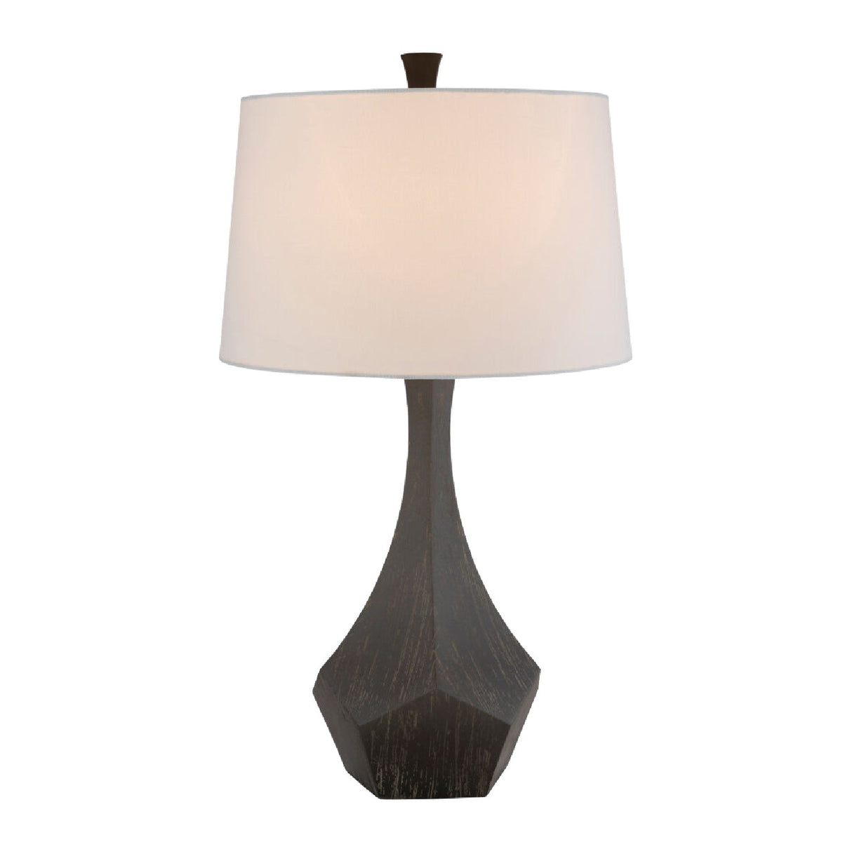 Modern European furniture - Gray Faceted Accent Table Lamp - www.oroa.com