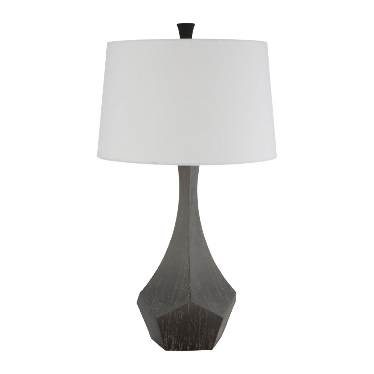 Modern European furniture - Gray Faceted Accent Table Lamp - www.oroa.com