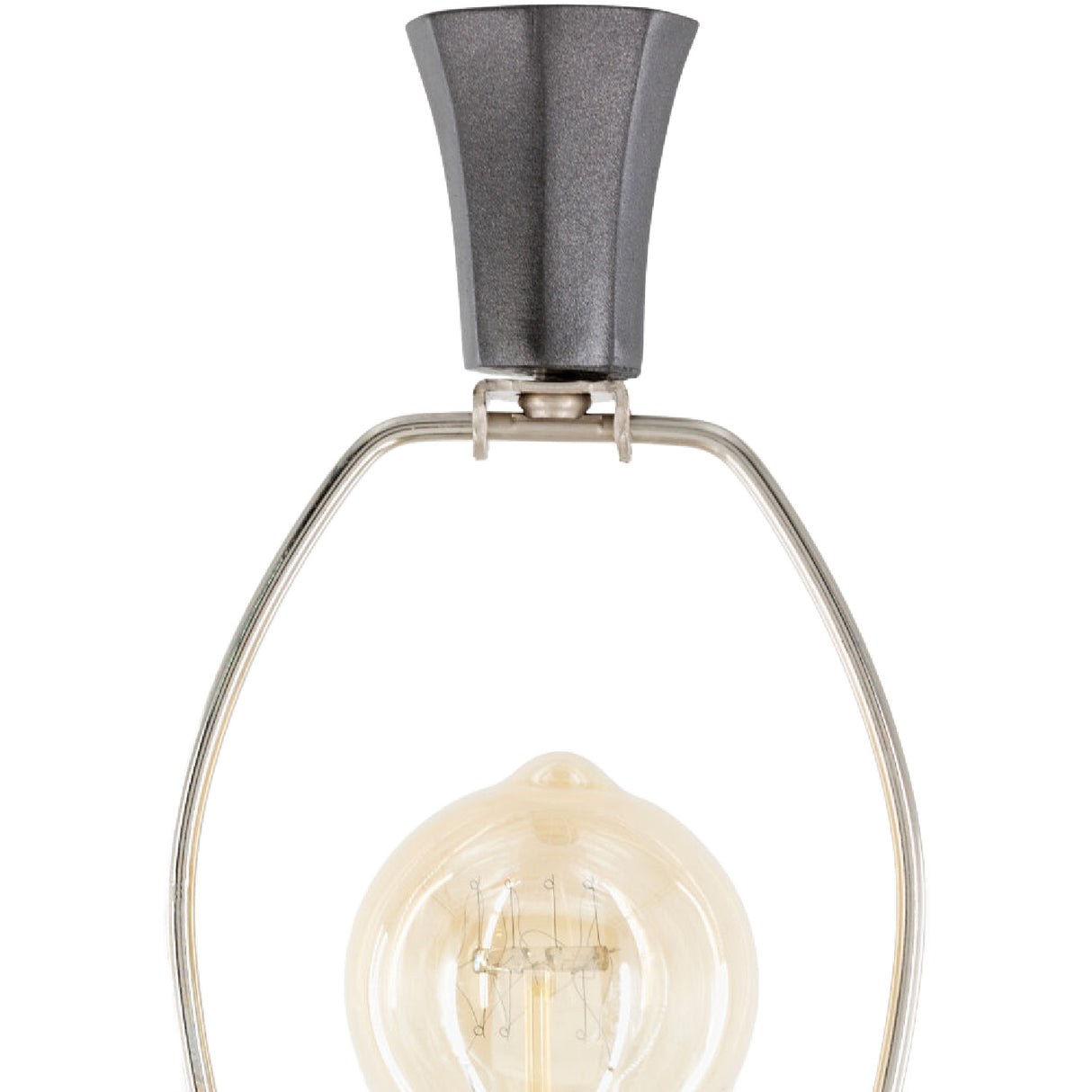 Gray Faceted Accent Table Lamp | Oroa.com