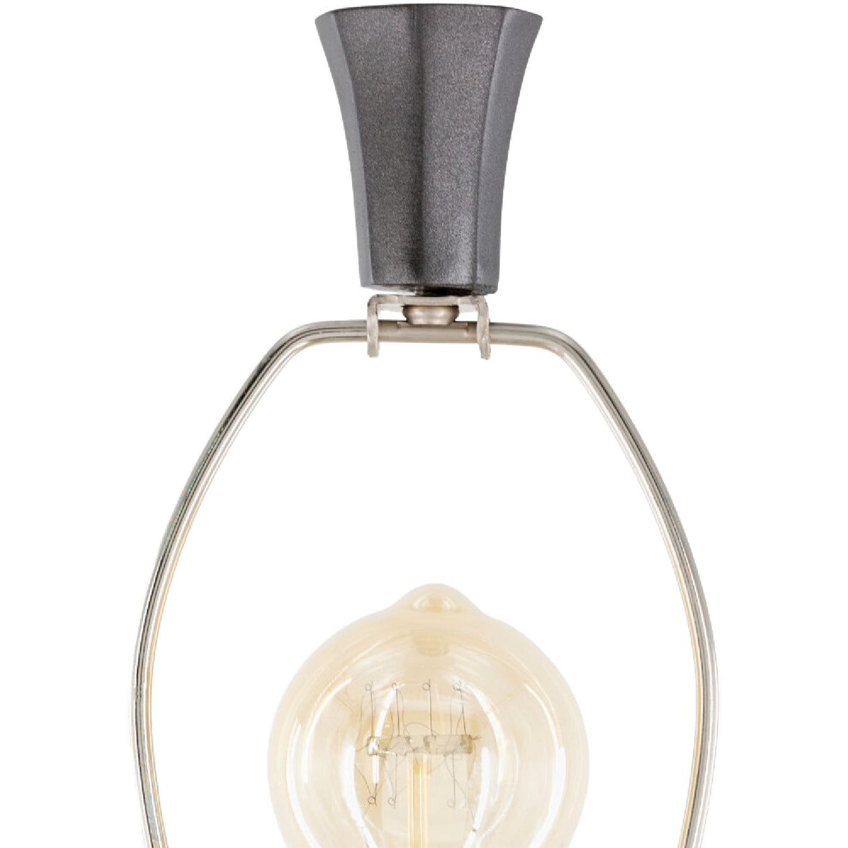 Modern European furniture - Gray Faceted Accent Table Lamp - www.oroa.com