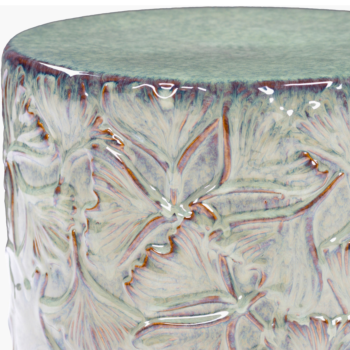 Modern European furniture - Carved Ceramic Garden Stool - www.oroa.com