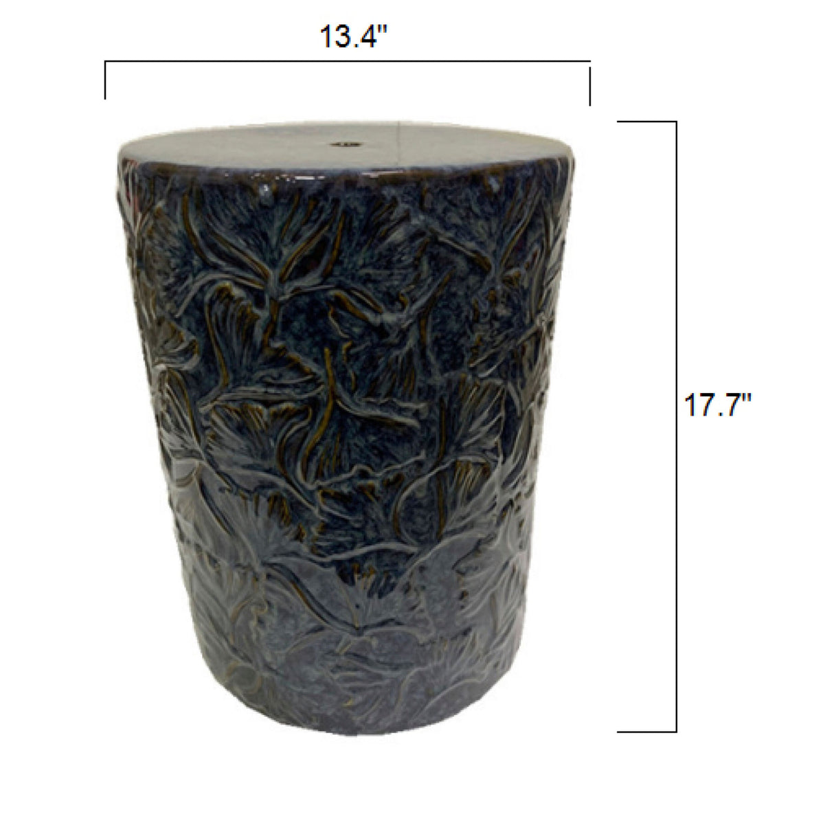 Modern European furniture - Carved Ceramic Garden Stool - www.oroa.com