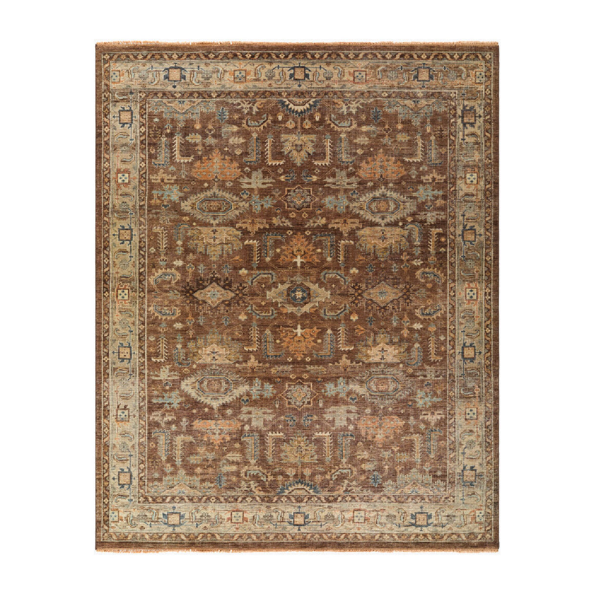 Modern furniture - Patterned Wool Fringe Carpet - www.oroa.com