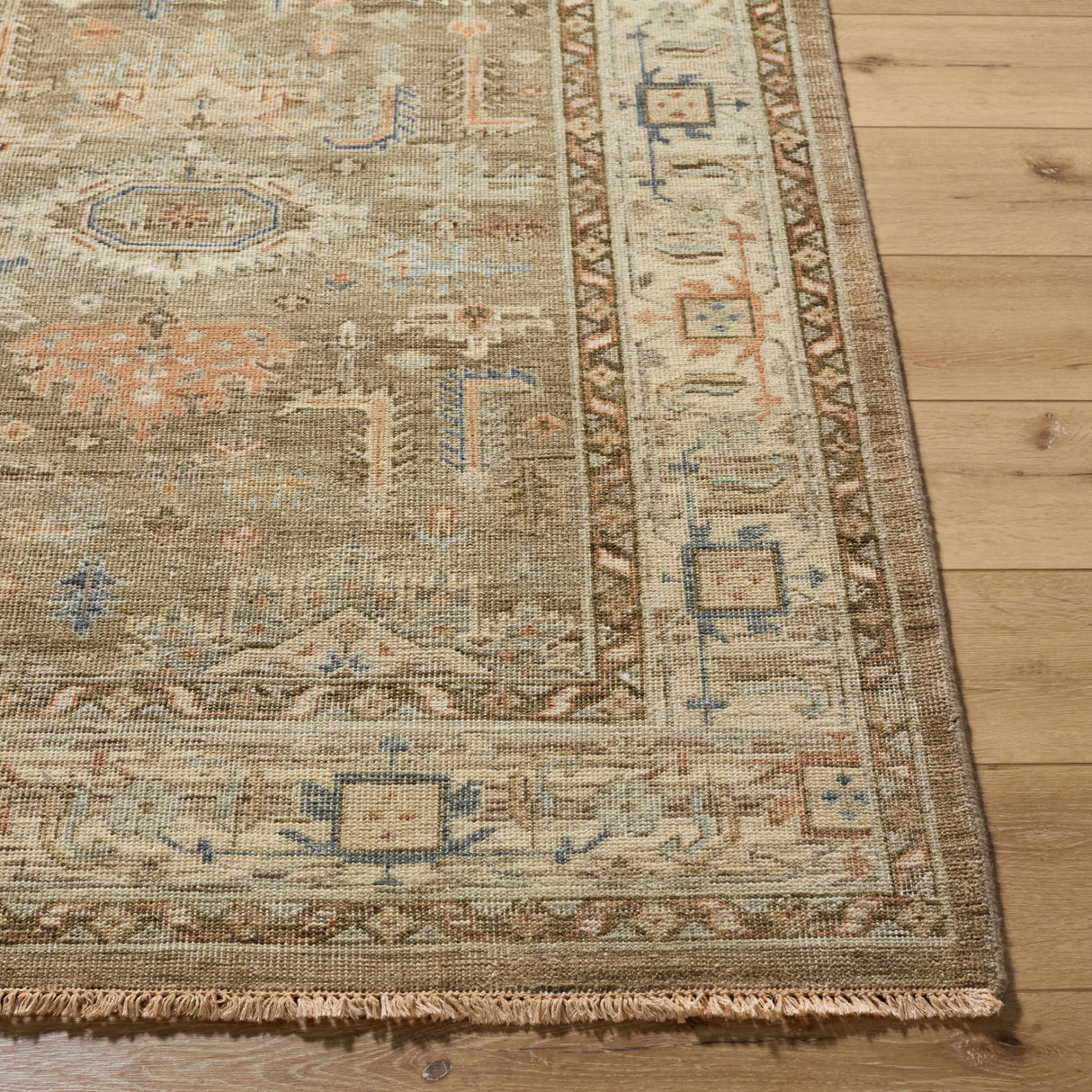 Modern European furniture - Patterned Brown Wool Table Runner - www.oroa.com | Oroa.com