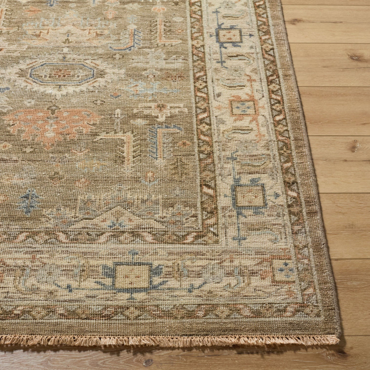 Modern European furniture - Patterned Brown Wool Table Runner - www.oroa.com