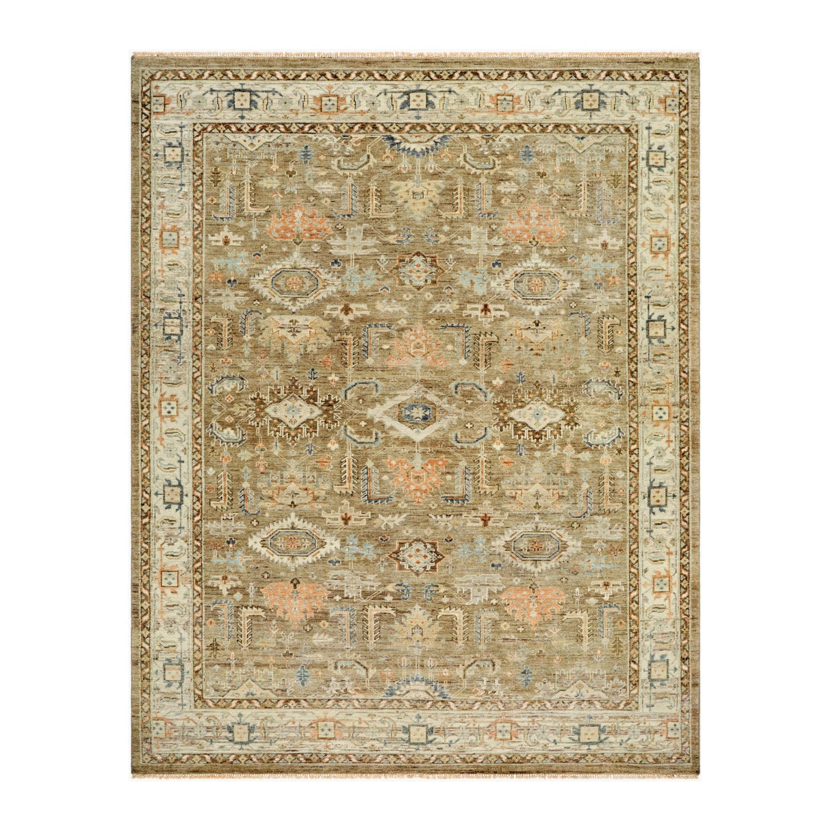 Modern European furniture - Patterned Brown Wool Table Runner - www.oroa.com