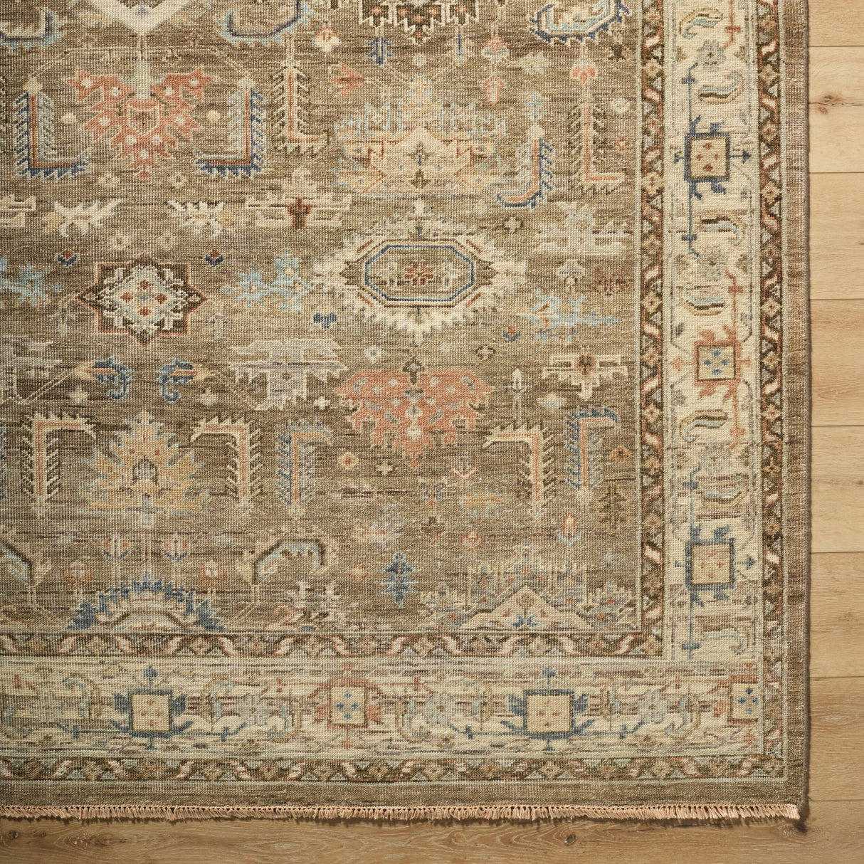 Modern European furniture - Patterned Brown Wool Table Runner - www.oroa.com