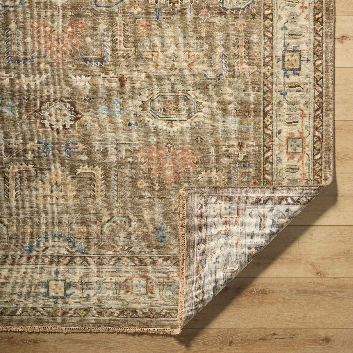 Modern European furniture - Patterned Brown Wool Table Runner - www.oroa.com