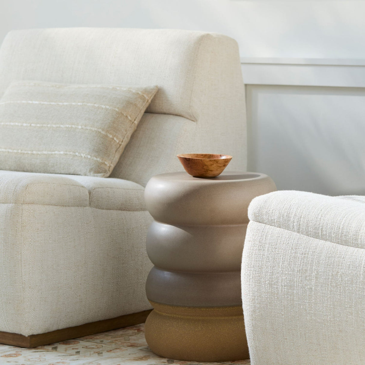 Modern European furniture - Layered Ceramic Garden Stool - www.oroa.com