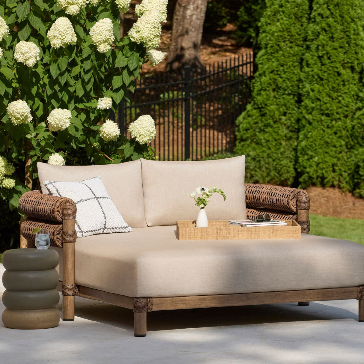 Modern European furniture - Layered Ceramic Garden Stool - www.oroa.com