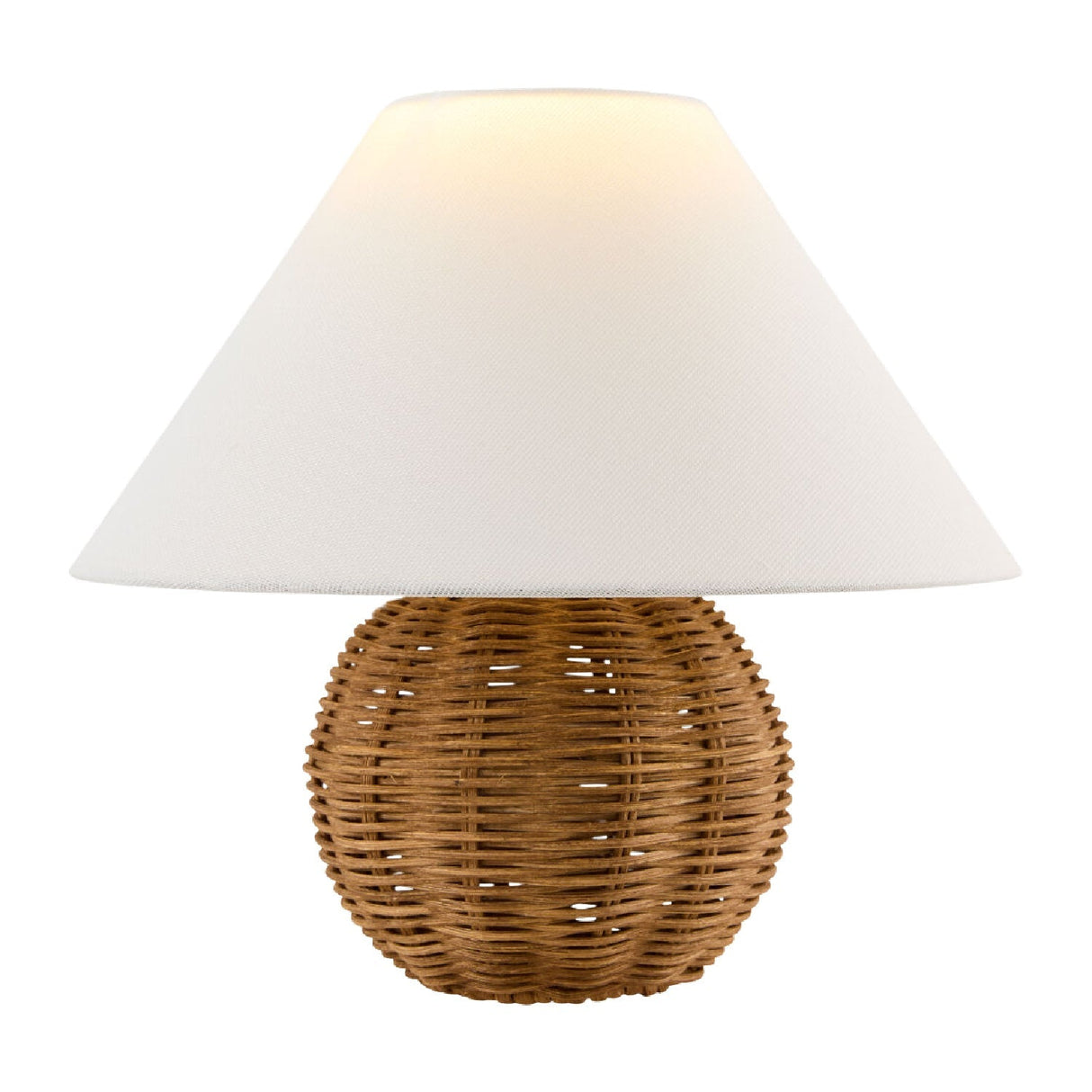 Modern European furniture - Round Rattan Accent Table Lamp - www.oroa.com