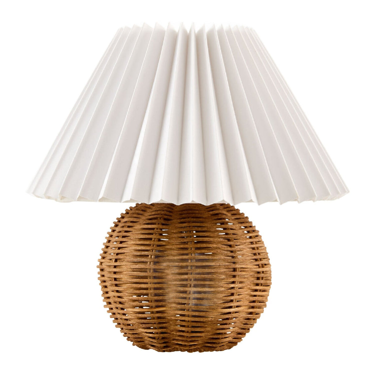 Modern European furniture - Round Rattan Accent Table Lamp - www.oroa.com