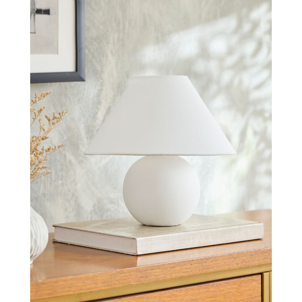 Modern European furniture - Round Ceramic Accent Table Lamp - www.oroa.com