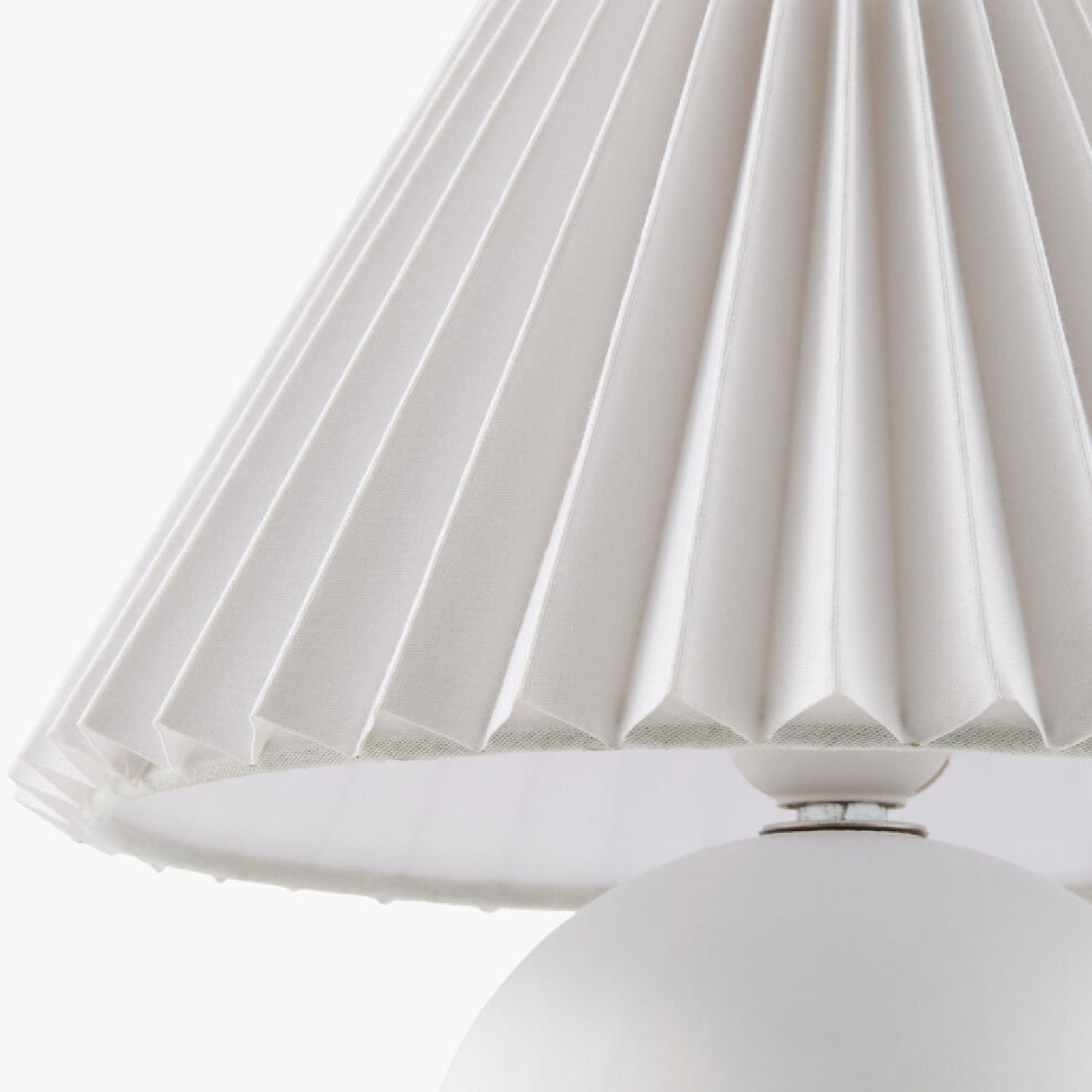 Modern European furniture - Pleated Linen Ceramic Table Lamp - www.oroa.com