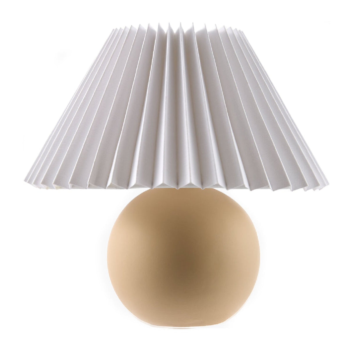 Modern European furniture - Pleated Linen Ceramic Table Lamp - www.oroa.com