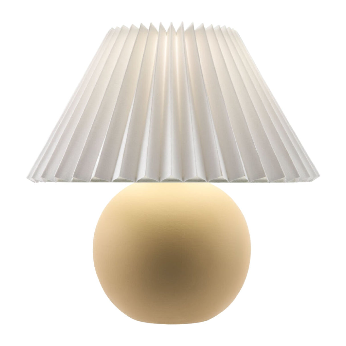 Modern European furniture - Pleated Linen Ceramic Table Lamp - www.oroa.com