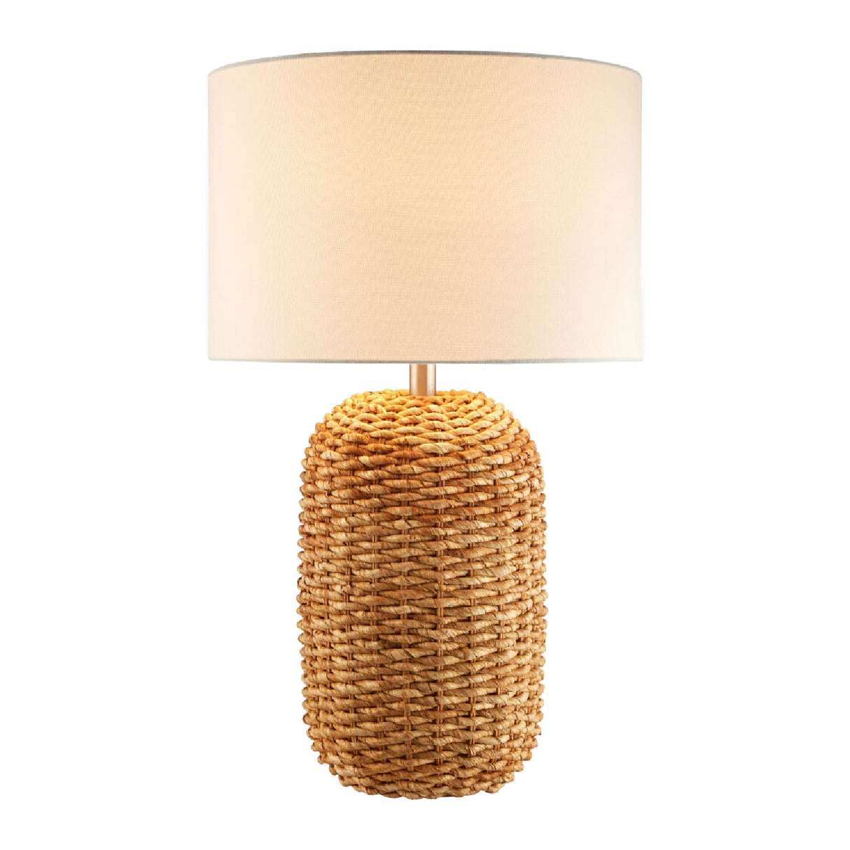 Modern European furniture - Rattan White Cotton Table Lamp - www.oroa.com