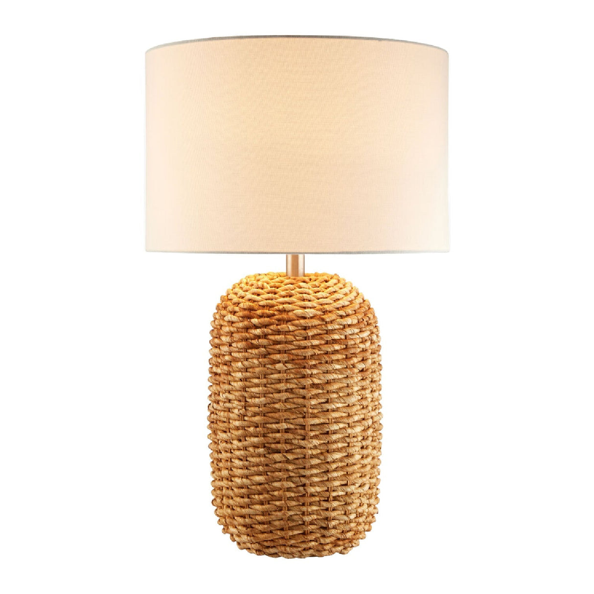 Modern European furniture - Rattan White Cotton Table Lamp - www.oroa.com