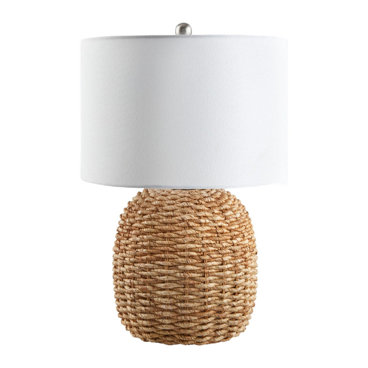 Modern European furniture - Rattan White Cotton Table Lamp - www.oroa.com