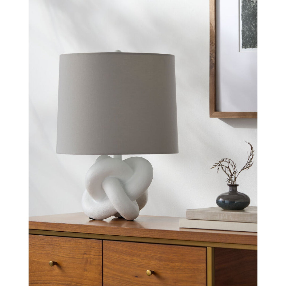 Modern European furniture - Knotted Base Accent Table Lamp - www.oroa.com